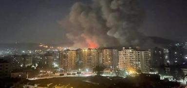 Snr tesinde hareketli saatler! Suriye'deki patlamalar Mardin'den grntlendi
