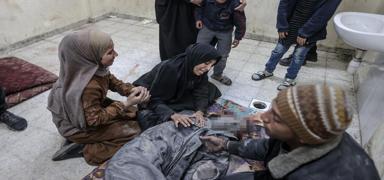 Katil srail'in saldrlarnn srd Gazze'de ehit says 44 bin 786'ya ykseldi