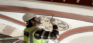 Selimiye Camisi restorasyonunda almalar sryor