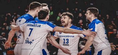 Halkbank final setinde kazand�