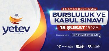 YETEV Bursluluk ve Kabul Snav Bavurular Balad