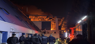 Bursa'da tekstil fabrikasnda yangn