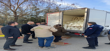 9 ton bozuk peynir imha edildi