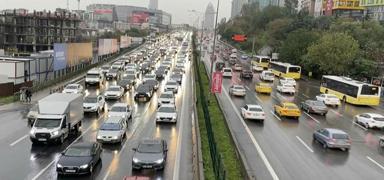 �stanbul'da trafik yo�unlu�u