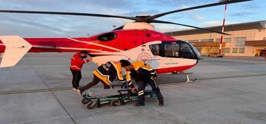 Van'da ambulans helikopter 5 ya��ndaki �ocuk i�in havaland�