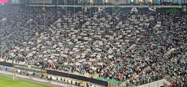 Bursaspor tribnlerinden 'srail futboldan men edilsin' ars