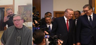 Berber koltu�unda Erdo�an an�s�