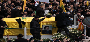 27 Eyll 2024'te ldrlen Nasrallah ve halefi Safiyuddin iin cenaze treni