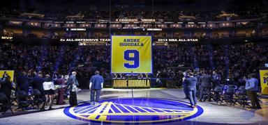 Golden Warriors'tan byk jest! Iguodala'nn formas emekli edildi