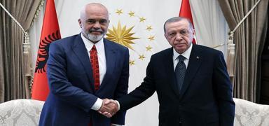 Cumhurba�kan� Erdo�an, Arnavutluk Ba�bakan� Rama ile g�r��t�
