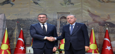 Mickoski Trkiye'de... Bakan Erdoan: Ticaretimizi iki katna karmak istiyoruz