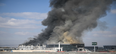 Ankara'da yatak fabrikasnda yangn