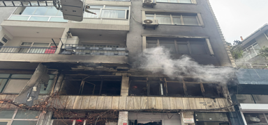 Bahelievler'de i yeri yangn