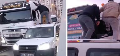 Arac�n tavan�na ��k�p darp ettiler