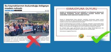 'Ormanlk alan sahasnda maden ruhsat verildi' iddiasna yalanlama