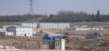 Kaz almas srasnda doal gaz boru hatt delindi