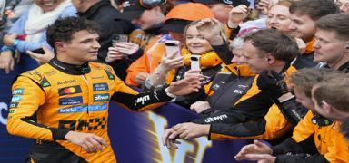 Avustralya Grand Prix'sini kazanan Lando Norris