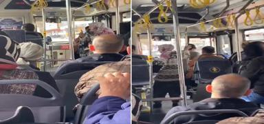Tanmad kadna evlilik teklifi etti! Otobsten atld