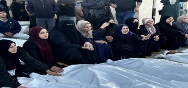 Soyk�r�mc� �srail'in son sald�r�lar�nda 150 Filistinli �ocuk hayat�n� kaybetti