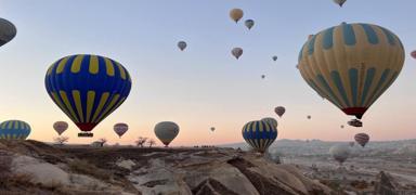 Tatil ncesi Kapadokya'da tam dolulua yaklald