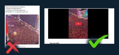 DMM, '�stanbul Sara�hane'deki g�steriler s�ras�nda kaydedildi�i' iddia edilen g�r�nt�leri yalanlad�: