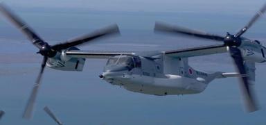 ABD'ye ait 2 Osprey tipi uak Japonya'ya acil ini gerekletirdi