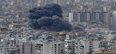 galci srail Beyrut'u bombalad