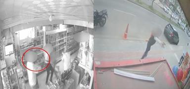 Batman'da Teksas' aratmayan market: Silahl kavga kameraya byle yansd