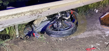 Bursa'da kamyonete arkadan arpan motosikletin srcs ld