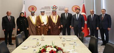 TBMM Ba�kan� Kurtulmu�, Bahreyn Temsilciler Meclisi Ba�kan� Musalam ile g�r��t�