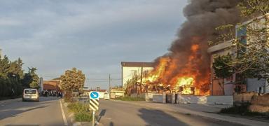Pendik'te kan yangn sndrld