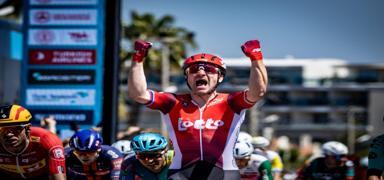 60. Cumhurba�kanl��� T�rkiye Bisiklet Turu'nun 7. etab�n� Elia Viviani kazand�