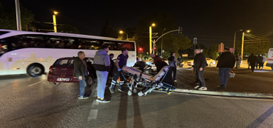 Bursa'da taksi ile otomobilin arpt kazada 7 kii yaraland