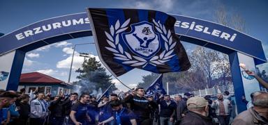 Erzurumspor FK'ya taraftar destei