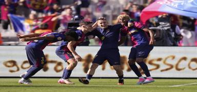 Barcelona �ampiyonlu�a bir ad�m uzakta!