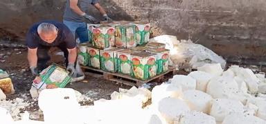 zmir'de gda terr: 7 ton bozuk st ele geirildi