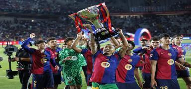 Avrupa'da ampiyonluunu ilan eden 4. takm Barcelona!