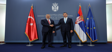 Bakan Fidan, Srbistanl mevkida Duri  ile bir araya geldi
