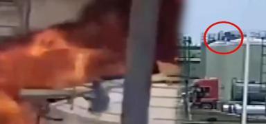in'de kimyasal fabrikasnda patlama! l ve yarallar var