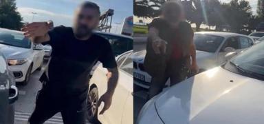 stanbul'da trafik magandal! ocuklarnn gzleri nnde saldrya urad