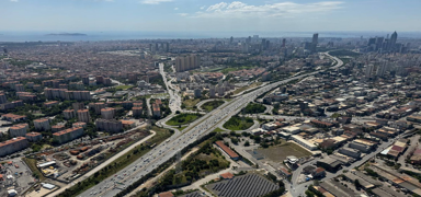 Kurban Bayram ncesi denetim! Ekipler trafii havadan grntledi