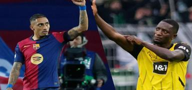 ampiyonlar Ligi'nin gol krallar Raphinha ve Guirassy