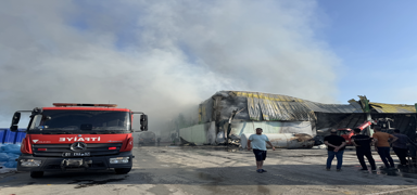 Adana'da geri dnm tesisinde yangn