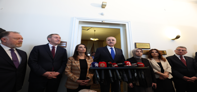 TBMM Bakan Kurtulmu, DEM Parti TBMM Grubu'nu ziyaret etti