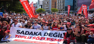 zmir'deki grev yedinci gnnde