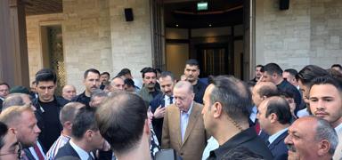 Cumhurbakan Erdoan bayram namazn Marmaris Okluk Millet Camii'nde kld