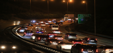 stanbul'da bayram tatili dn trafik younluu balad