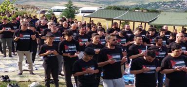 Samsunspor taraftarlar Filistin'e destek bulumas dzenledi