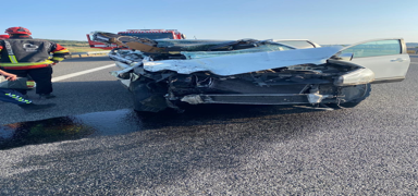 Balkesir'de tra arpan otomobildeki 2 kii ld, 2 kii yaraland