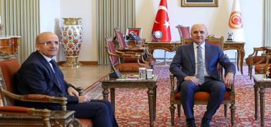 TBMM Bakan Kurtulmu, Bakan imek ile bir araya geldi